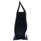 Saint Laurent Paris Rive Gauche Tote Canvas Leather Logo White Black — view 3