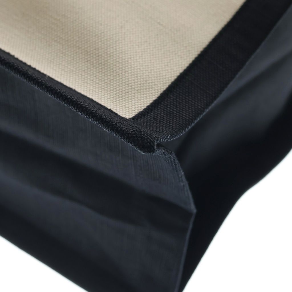 Saint Laurent Paris Rive Gauche Tote Canvas Leather Logo White Black — view 5