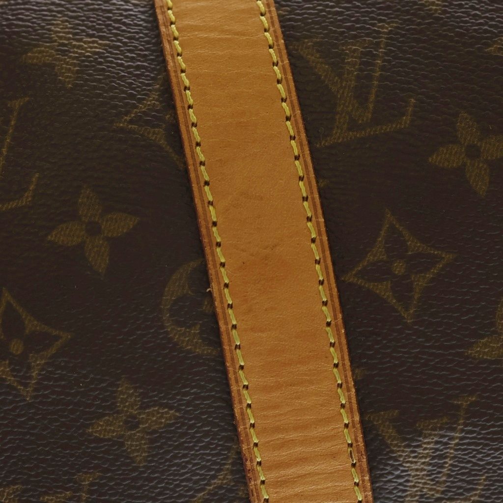 Louis Vuitton Monogram Keepall 50 Leather Boston Bag Brown — view 6