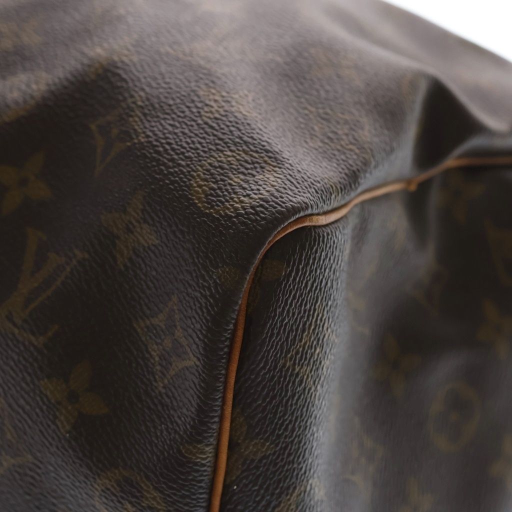 Louis Vuitton Monogram Keepall 50 Leather Boston Bag Brown — view 5