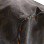 Louis Vuitton Monogram Keepall 50 Leather Boston Bag Brown — view 5