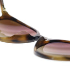 Chanel Logo Faux Pearl Sunglasses Brown Eyewear — view 5