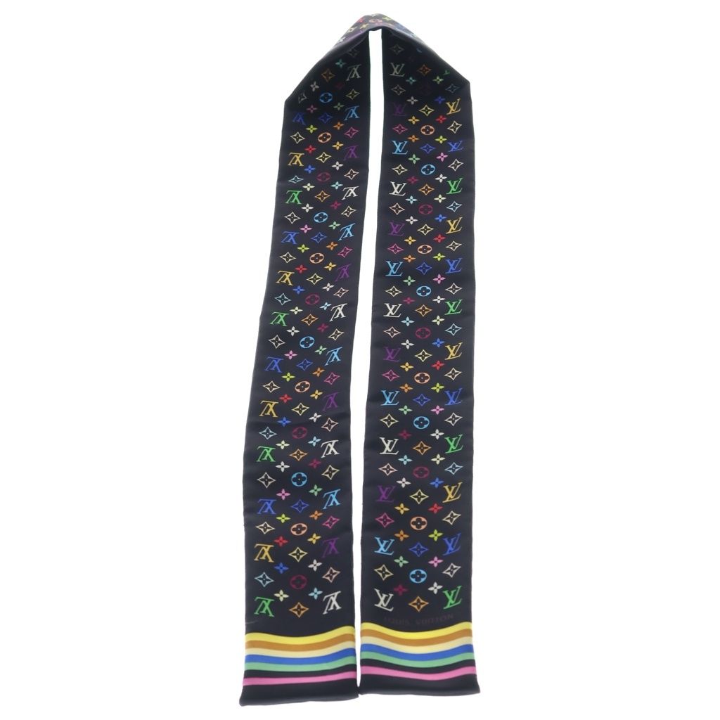 Louis Vuitton Monogram Multicolor Twill Scarf Bandeau Silk — view 3