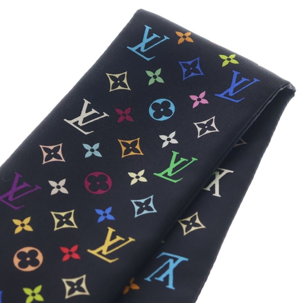 Louis Vuitton Monogram Multicolor Twill Scarf Bandeau Silk — view 2