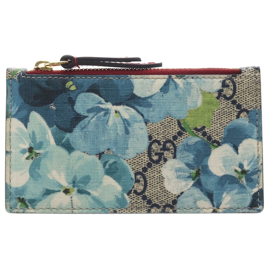 Gucci GG Blue Musu Coin Case Card Gray