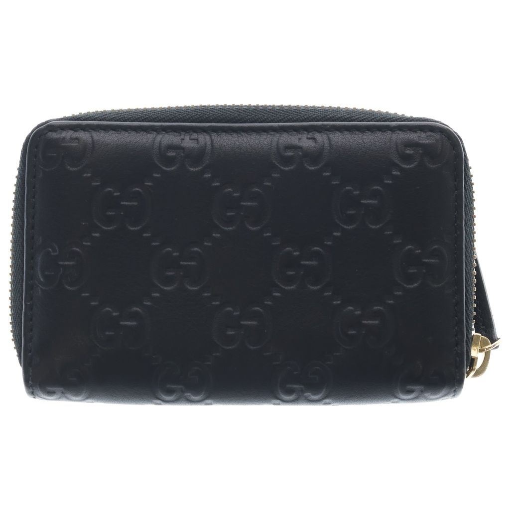 Gucci Guccissima Round Zip Coin Case Black — view 2
