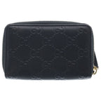 Gucci Guccissima Round Zip Coin Case Black — view 2