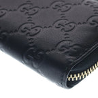 Gucci Guccissima Round Zip Coin Case Black — view 5