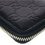 Gucci Guccissima Round Zip Coin Case Black — view 6