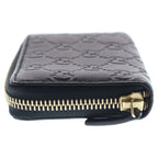 Gucci Guccissima Round Zip Coin Case Black — view 3