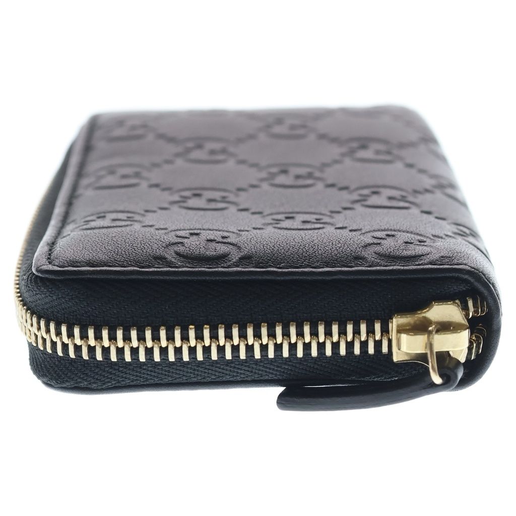 Gucci Guccissima Round Zip Coin Case Black — view 3