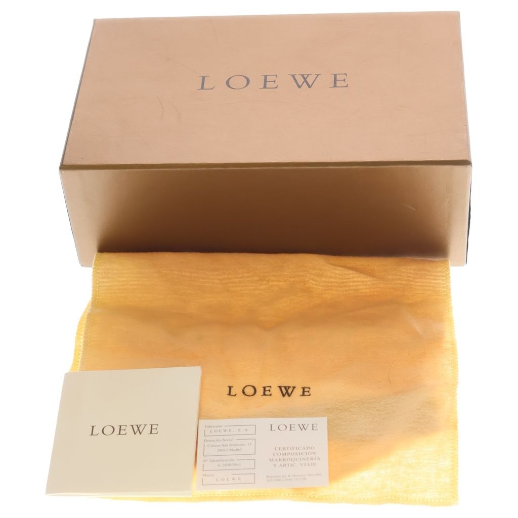 Loewe Tippet Scarf Mink Nappa Leather Dark Brown — view 6