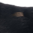 Loewe Tippet Scarf Mink Nappa Leather Dark Brown — view 5