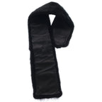 Loewe Tippet Scarf Mink Nappa Leather Dark Brown — view 2