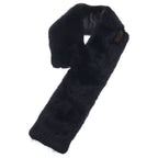 Loewe Tippet Scarf Mink Nappa Leather Dark Brown