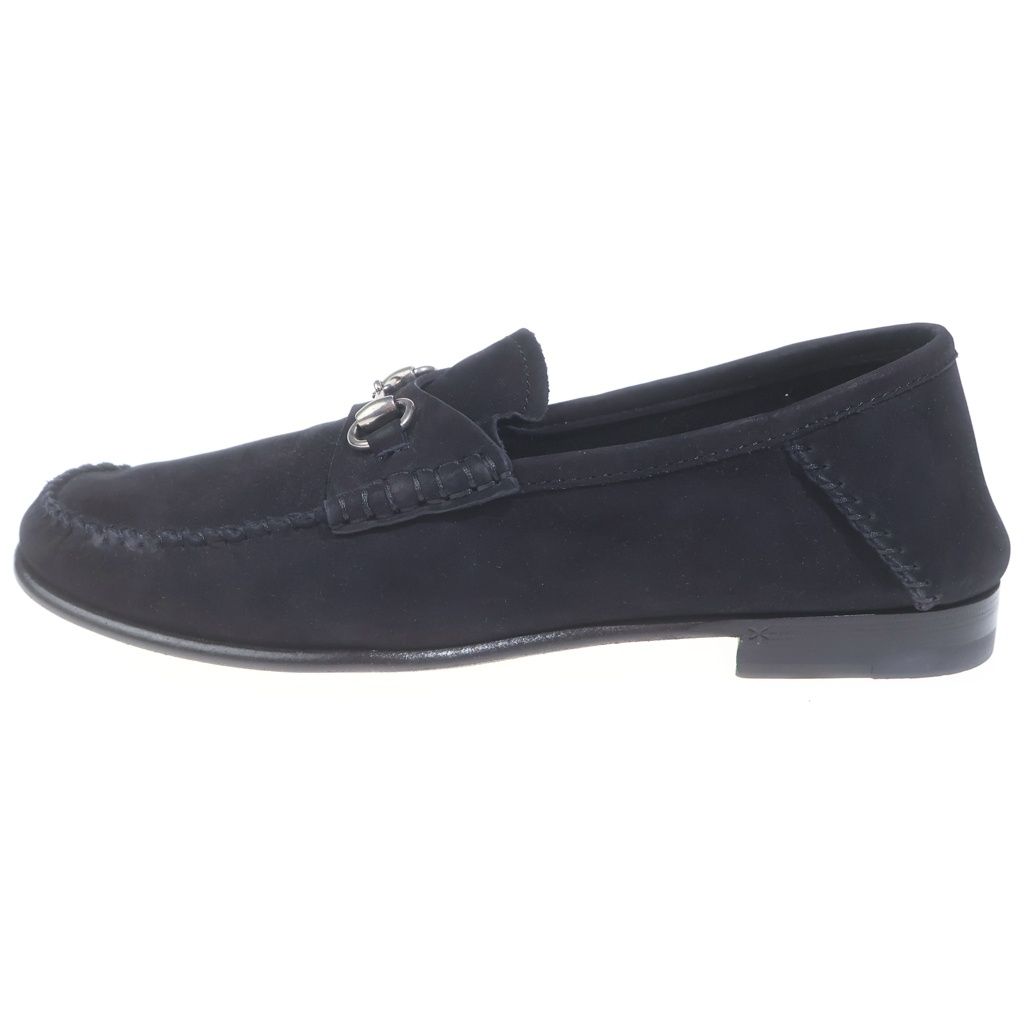 Gucci Horsebit Suede Leather Loafers Shoes Black