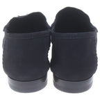 Gucci Horsebit Suede Leather Loafers Shoes Black — view 3