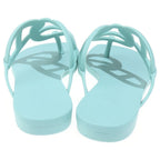 Hermes Egeri Ruba Chaine D'ancre Flat Sandals Shoes Light Blue — view 3