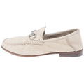 Gucci Horsebit Suede Leather Loafers Shoes Beige