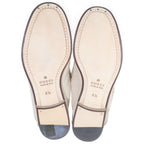 Gucci Horsebit Suede Leather Loafers Shoes Beige — view 5