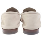 Gucci Horsebit Suede Leather Loafers Shoes Beige — view 3