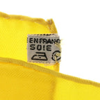 Hermes Carre 90 Ex Libris Carriage Silk Scarf Yellow — view 5