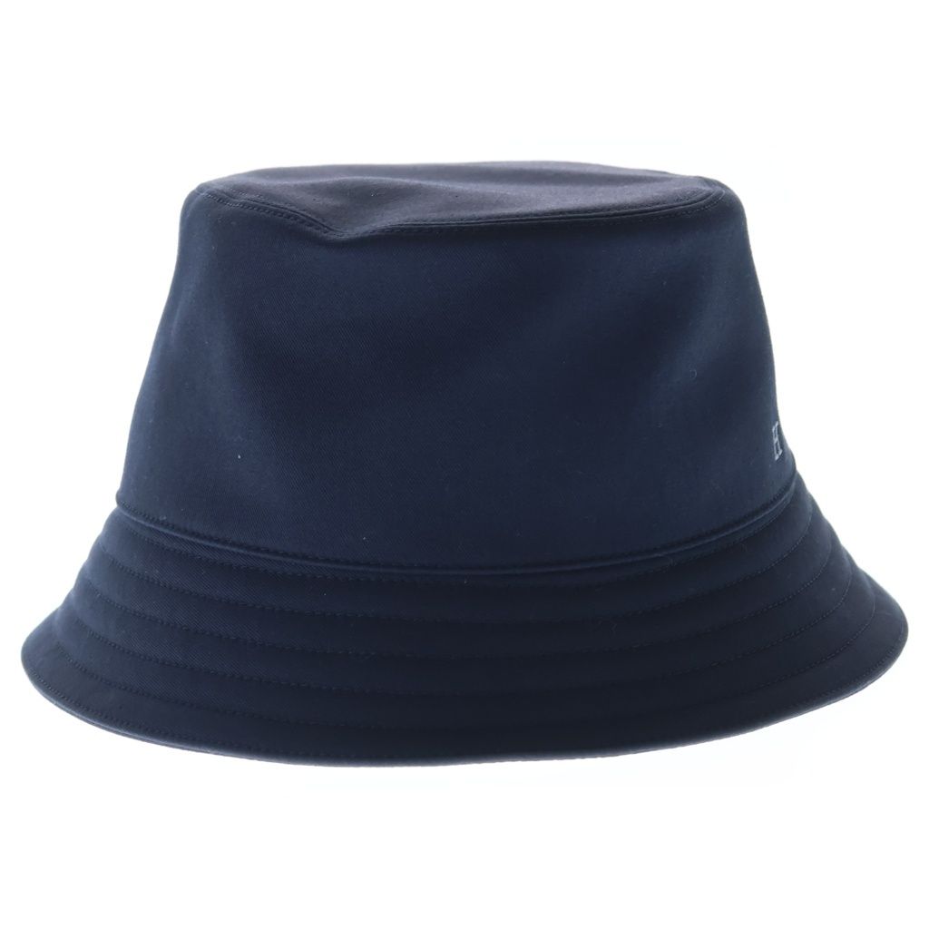 Hermes Red Drawer Bucket Hat Marine Cotton Navy — view 3