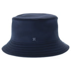 Hermes Red Drawer Bucket Hat Marine Cotton Navy — view 4