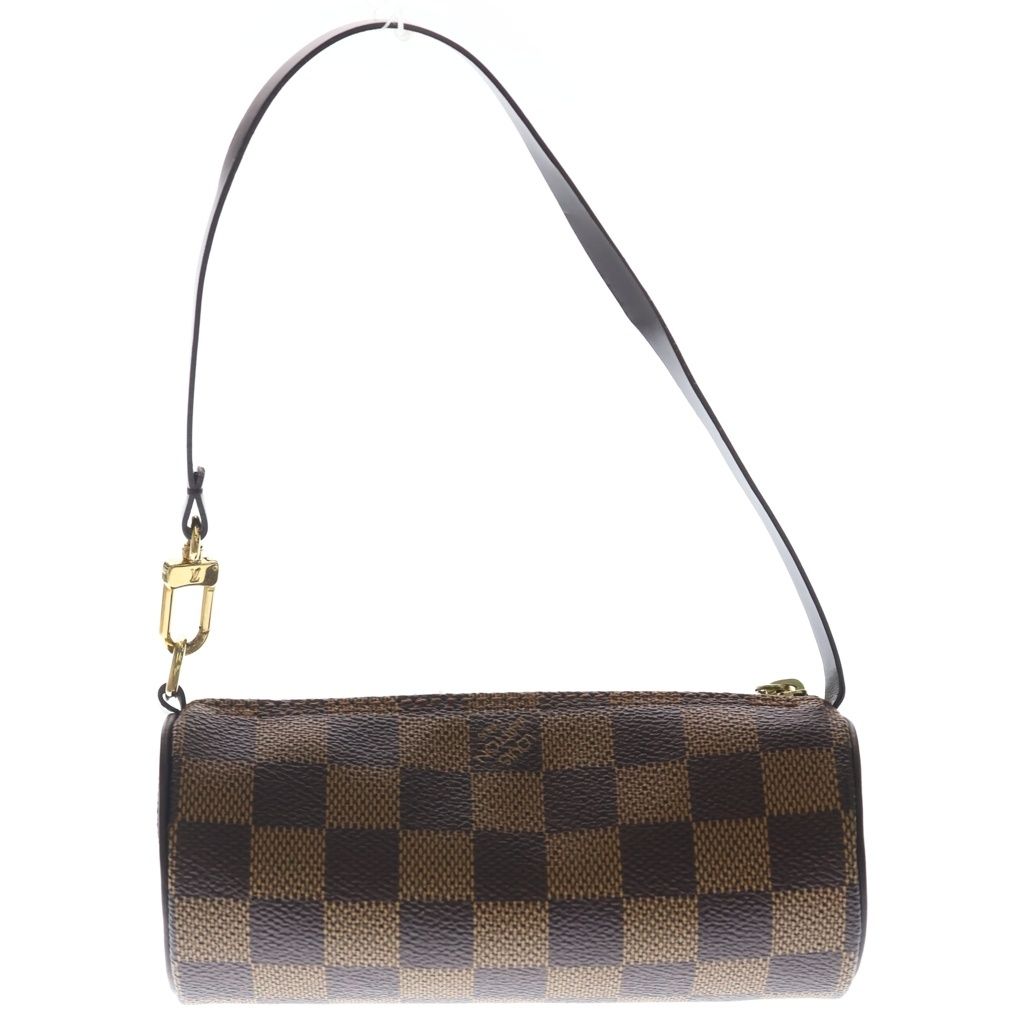 Louis Vuitton Damier Ebene Papillon 30 Leather Pouch Brown — view 2