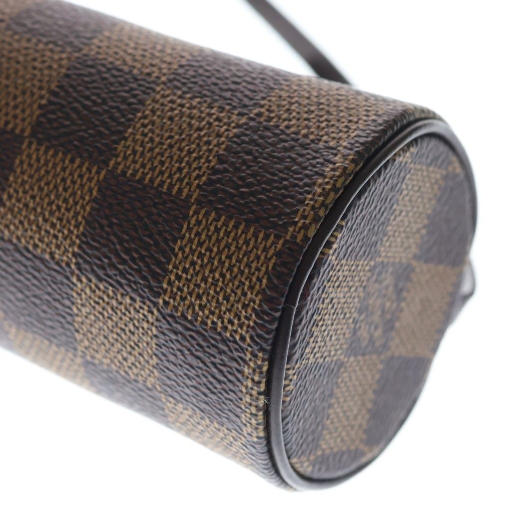 Louis Vuitton Damier Ebene Papillon 30 Leather Pouch Brown — view 5
