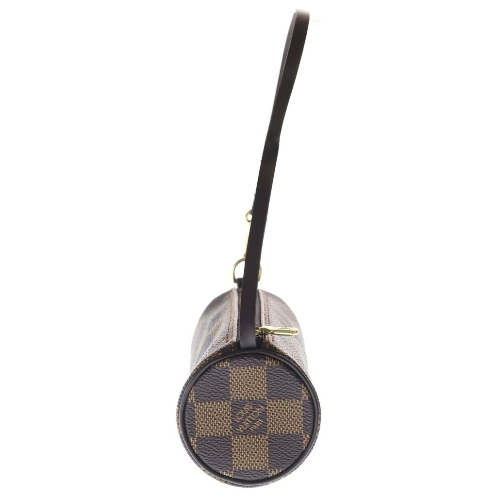 Louis Vuitton Damier Ebene Papillon 30 Leather Pouch Brown — view 3