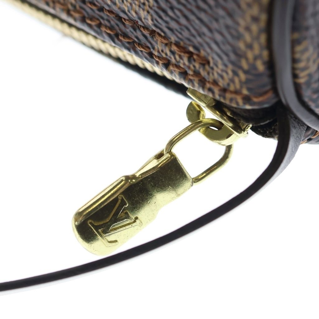 Louis Vuitton Damier Ebene Papillon 30 Leather Pouch Brown — view 6