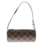 Louis Vuitton Damier Ebene Papillon 30 Leather Pouch Brown