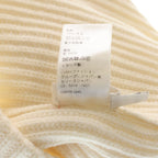 Celine Logo Embroidery Beanie Knit Cap Hat Ivory — view 8
