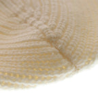 Celine Logo Embroidery Beanie Knit Cap Hat Ivory — view 6