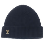 Louis Vuitton LV Spark Cashmere Beanie Knit Cap Hat Black