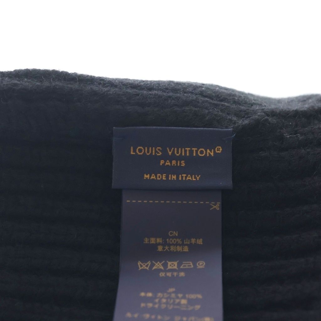 Louis Vuitton LV Spark Cashmere Beanie Knit Cap Hat Black — view 7