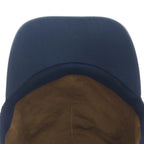 Hermes Logo Embroidery Baseball Cap Hat Navy — view 5