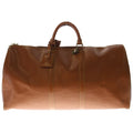 Louis Vuitton Epi Keepall 55 Leather Boston Bag Brown