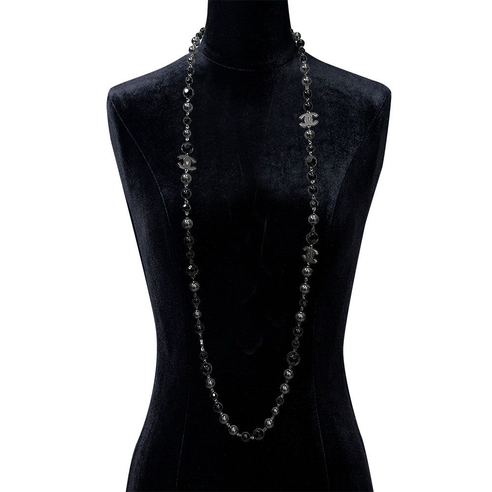 Chanel CC Logo Long Necklace — view 5