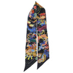 Dior All Over Pattern Mitzah Silk Scarf Multicolor — view 3