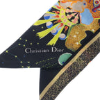 Dior All Over Pattern Mitzah Silk Scarf Multicolor — view 6