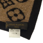 Louis Vuitton Echarpe Ski Monogram Cashmere Scarf Brown Beige — view 5