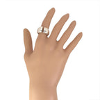 Chanel Logo Ring Silver — view 4