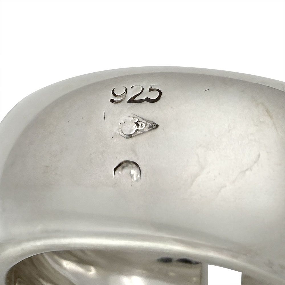 Chanel Logo Ring Silver — view 3