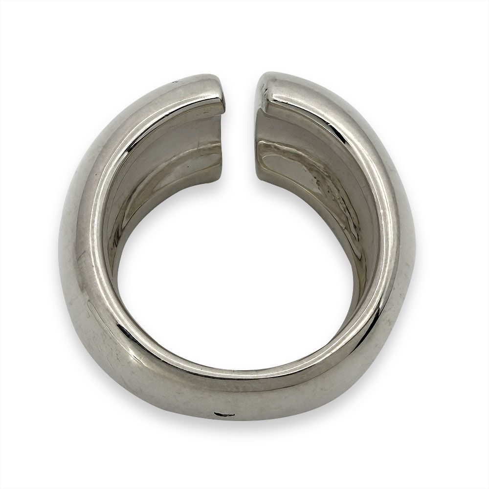 Chanel Logo Ring Silver — view 2