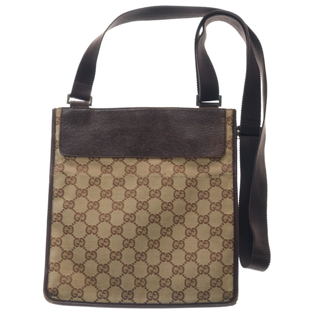 Gucci GG Canvas Shoulder Bag Brown