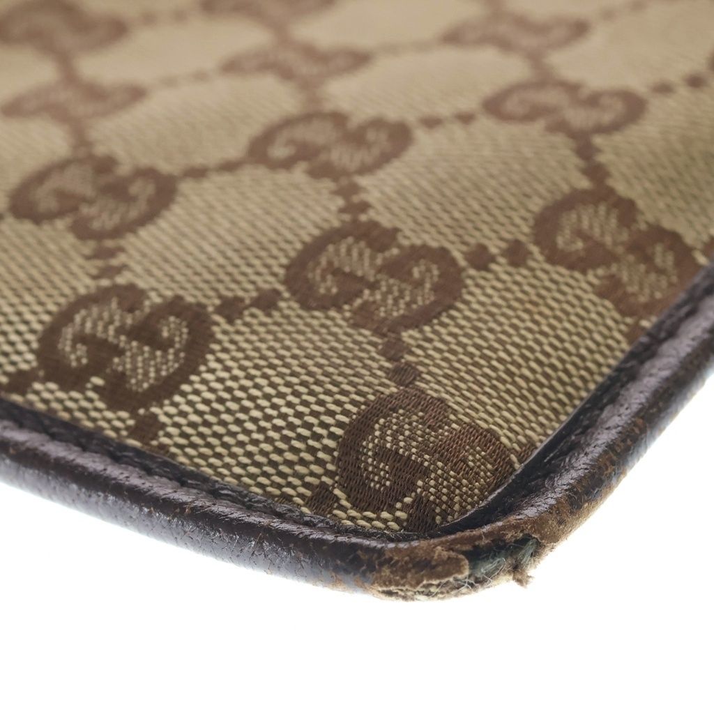 Gucci GG Canvas Shoulder Bag Brown — view 5