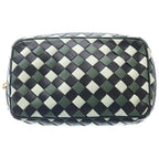 Bottega Veneta Intrecciato Leather Beauty Pouch Black