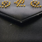 Saint Laurent Vintage Studded Clutch Black — view 7